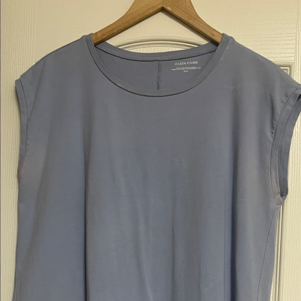 Eileen Fisher Women's Slate Blue Muscle Tee Dress